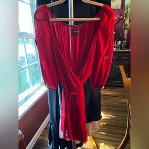 Red Reformation Blouse - size L.  Brand new with tags.